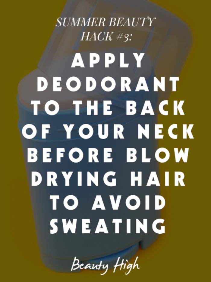 Use Deodorant to Prevent Frizziness