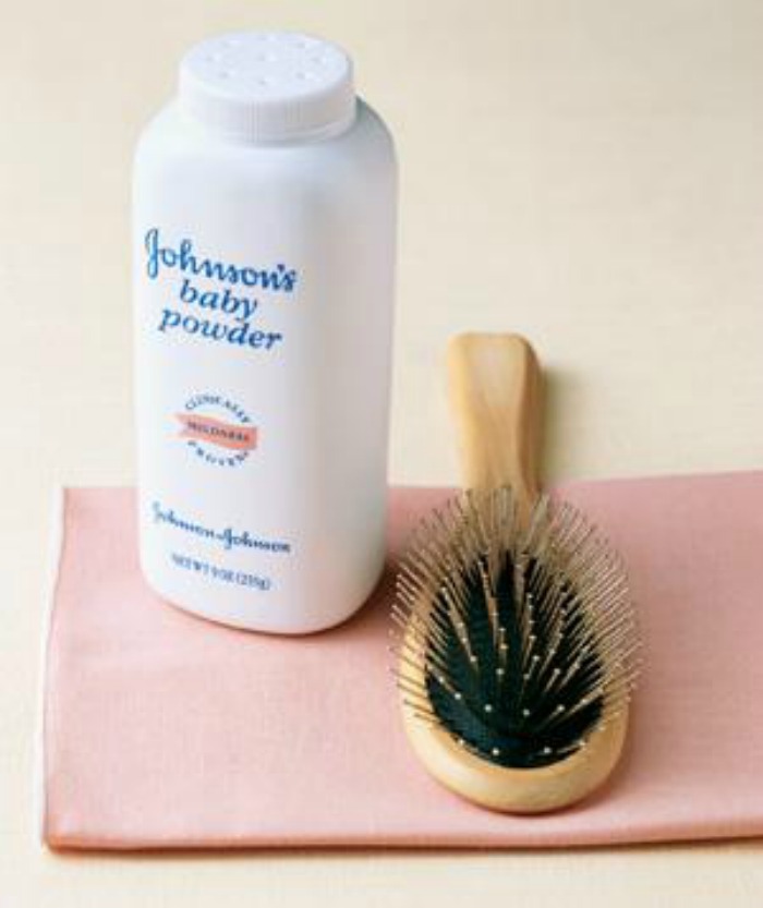 Use Baby Powder as Dry Shampoo