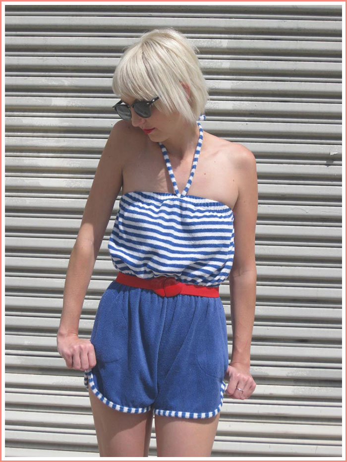 Nautical Fashion - blue stripes