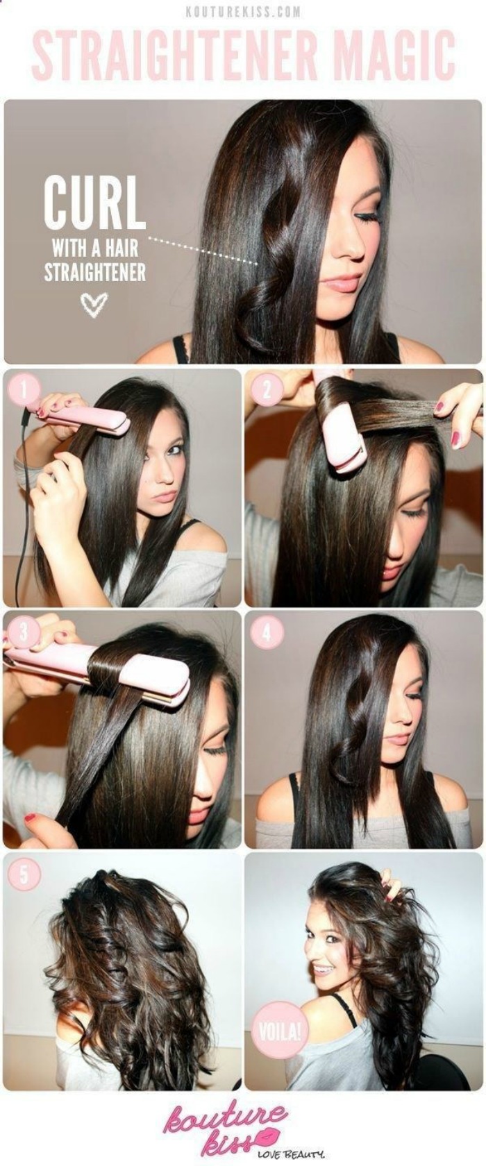 Curling with a Straightener