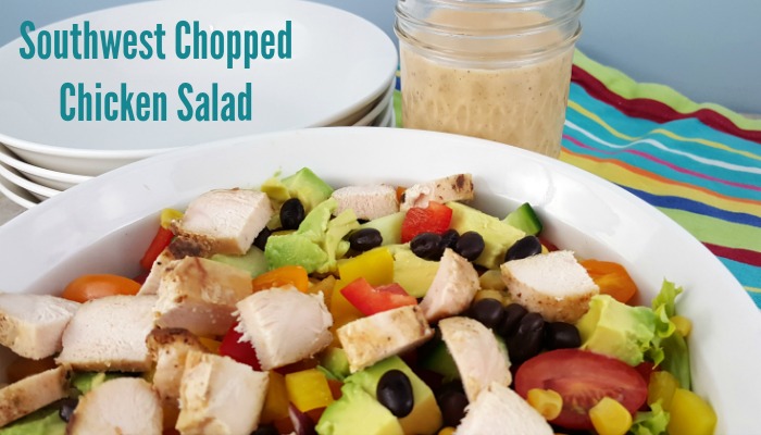 Southwest Chopped Chicken Salad is an easy weeknight dinner