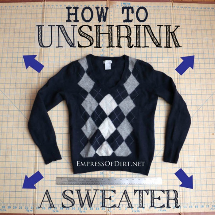 How to Unshrink a Sweater