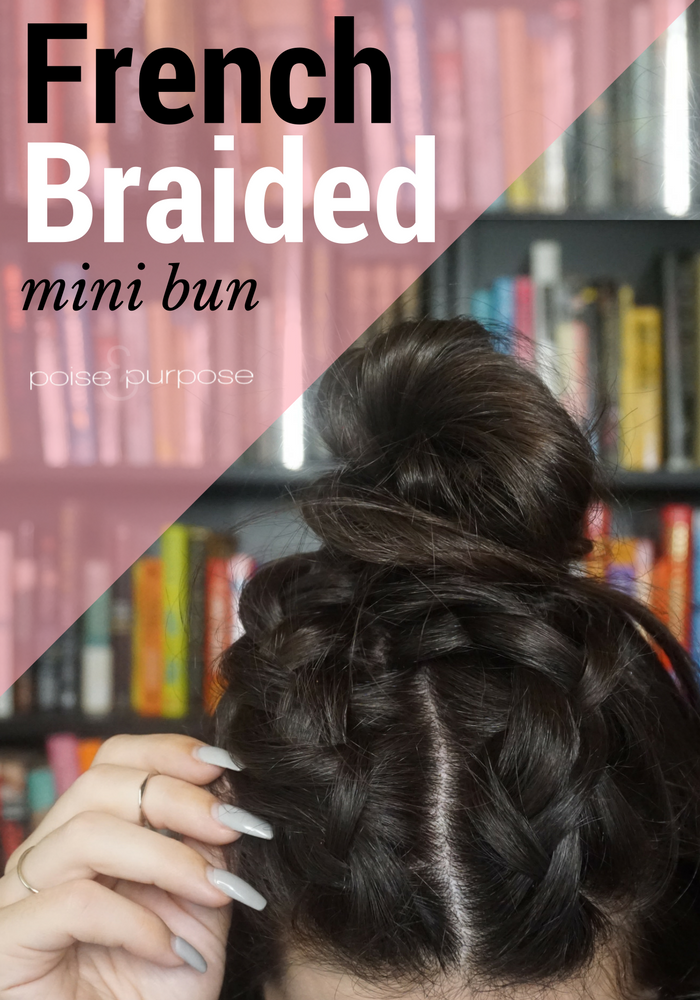 braided mini half bun